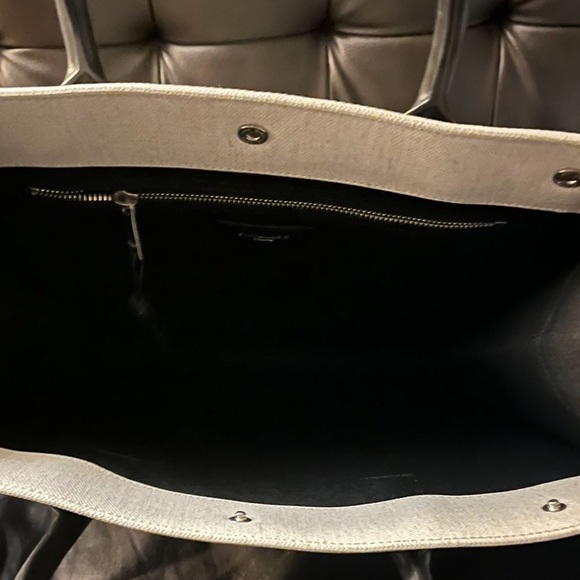 MSRP $1,995 NWT Authentic Saint Laurent Rive Gauche Tote Bag in Greggio Nero! - Picture 11 of 16